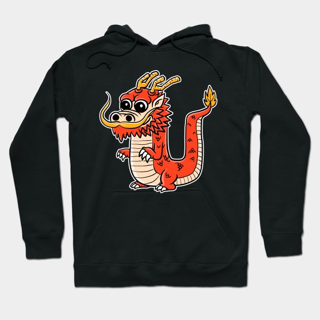 Chibi Red Dragon Hoodie by rudypagnel